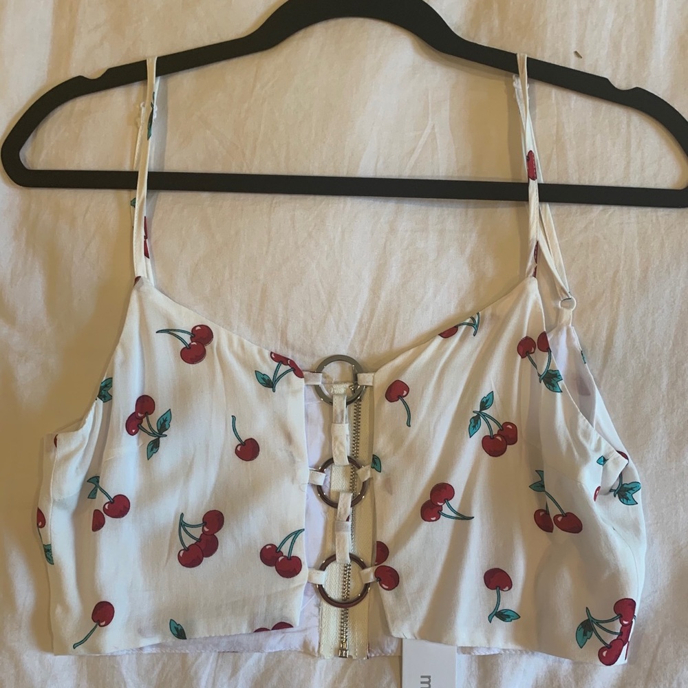 White Cherry Tank Top
